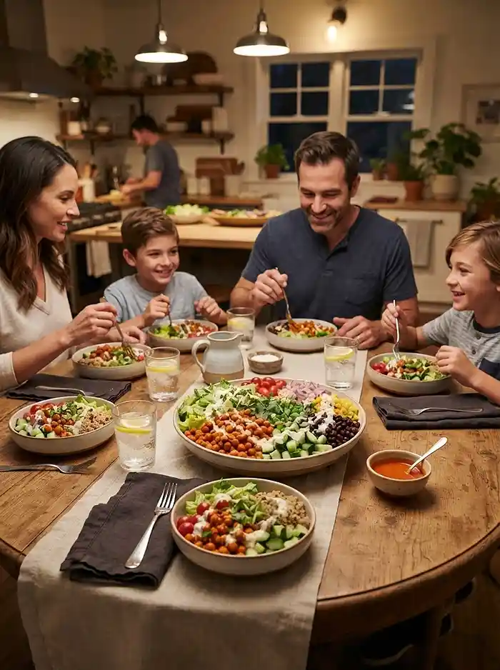 Buffalo Ranch Chickpea Power Bowl 4 hearty buffalo ranch chickpea for busy fall evenings