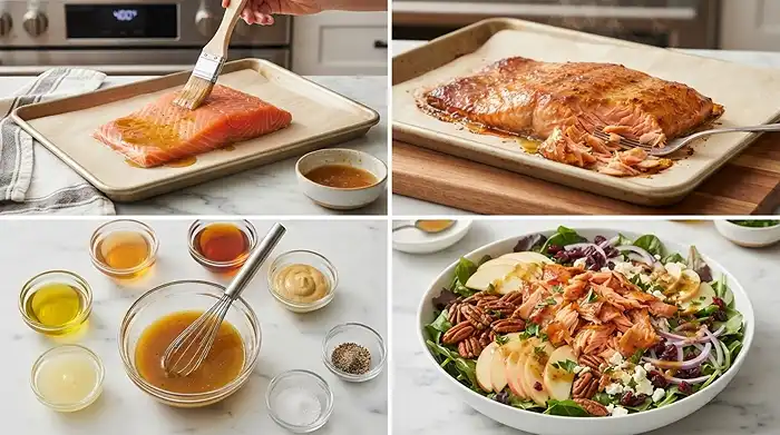 Maple Dijon Salmon Apple Salad 3 hearty maple dijon salmon for busy fall evenings