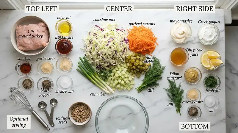 BBQ Turkey Pickle Slaw Salad 2 high protein bbq turkey for easy weeknight dinners