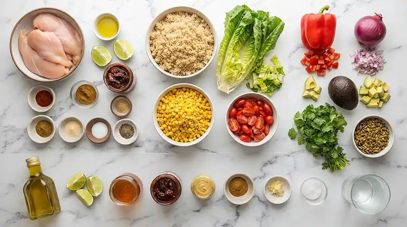 Chipotle Chicken Corn Quinoa Chop Salad 2 high protein chipotle chicken for easy weeknight dinners