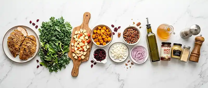 Hot Honey Turkey Harvest Chop Salad 2 high protein hot honey for easy weeknight dinners