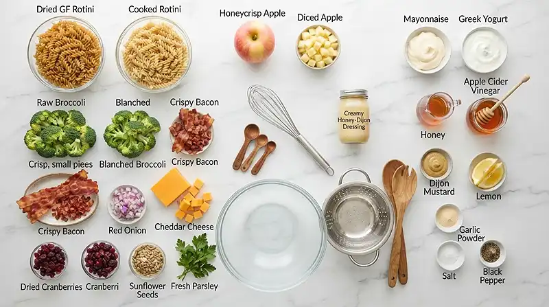 Apple Bacon Broccoli Pasta Salad 2 make ahead apple bacon for football tailgate spreads