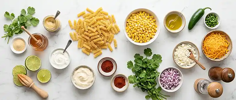 Cheddar Jalapeno Street Corn Pasta Salad 2 make ahead cheddar jalapeno for football tailgate spreads