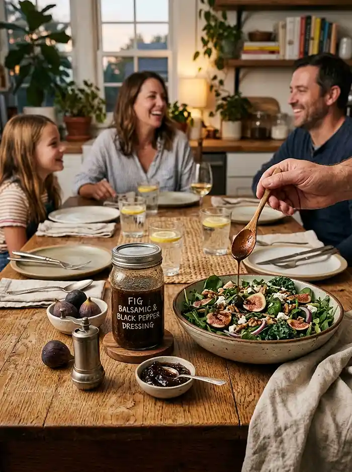 Fig Balsamic Black Pepper Dressing 4 make ahead fig balsamic black for weeknight dinner salads