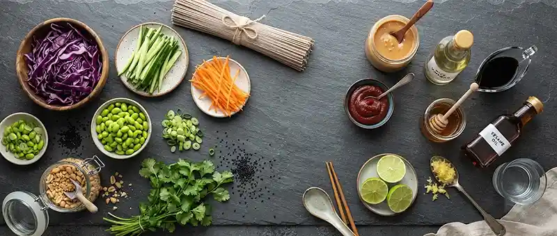 Gochujang Peanut Soba Salad 2 make ahead gochujang peanut for football tailgate spreads