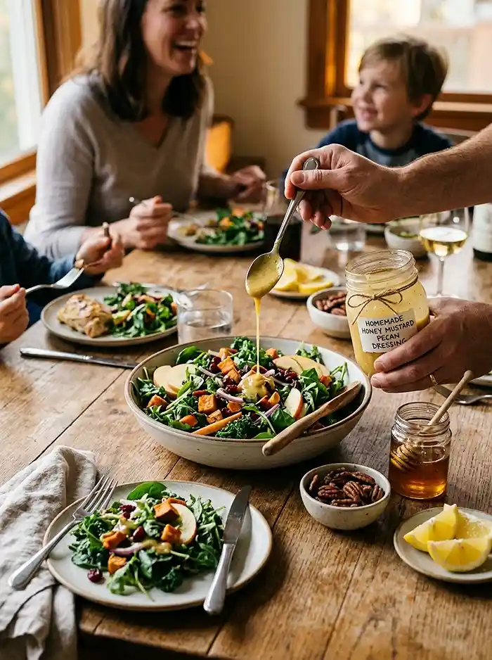 make ahead honey mustard pecan for weeknight dinner salads