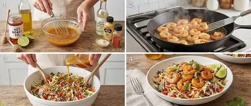 Hot Honey Shrimp Pumpkin Slaw 3 make ahead honey shrimp for lunch box meal prep