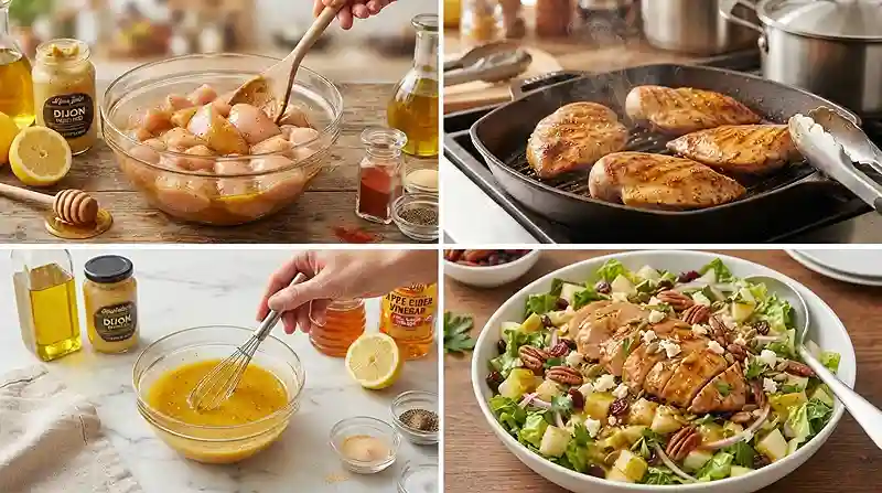 Honey Mustard Chicken Pear Chop 3 make ahead mustard chicken for lunch box meal prep