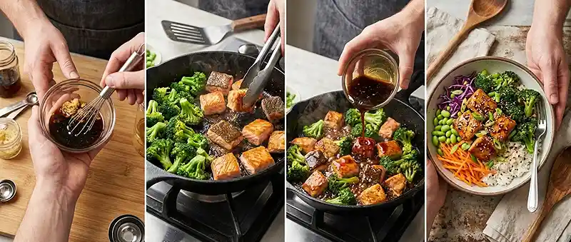 Teriyaki Salmon Broccoli Crunch Bowl 3 make ahead salmon broccoli for lunch box meal prep