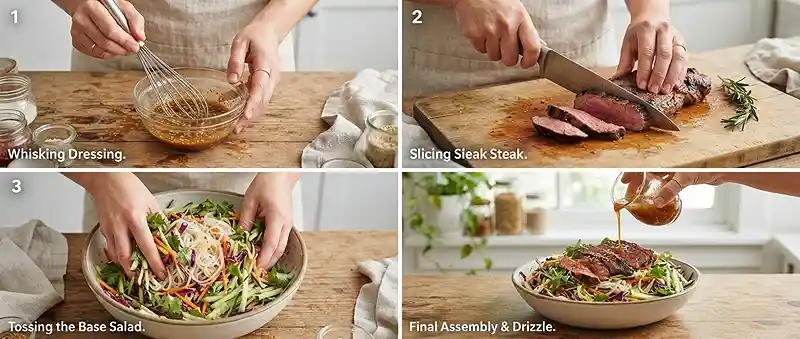 make ahead steak cabbage for lunch box meal prep