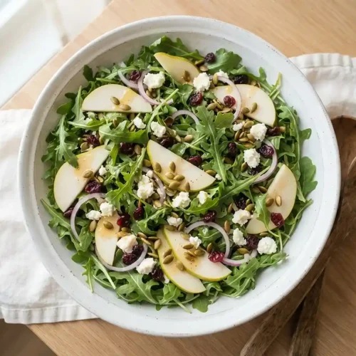 Arugula Pear Pepita Salad