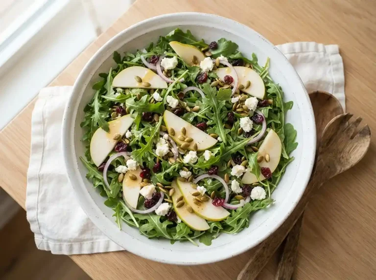 Arugula Pear Pepita Salad