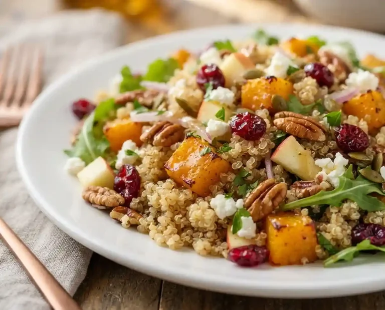 Autumn Quinoa Cranberry Pecan Salad