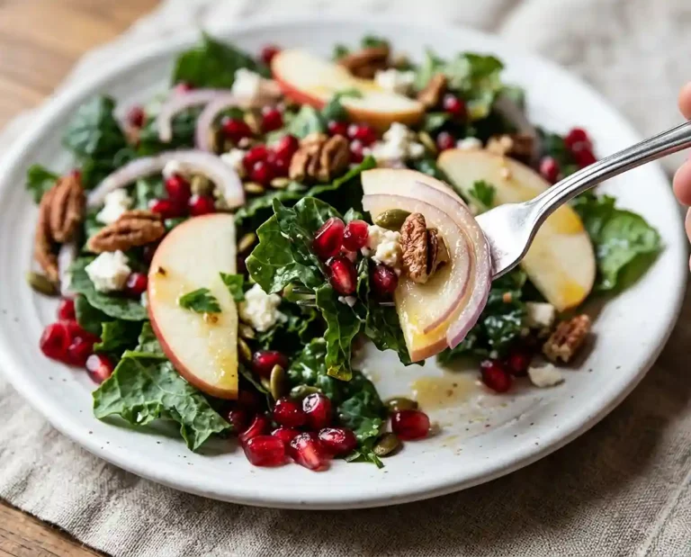 Baby Kale Pomegranate Crunch Salad