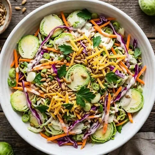 Brussels Carrot Ranch Crunch Salad 5 Brussels Carrot Ranch Crunch Salad