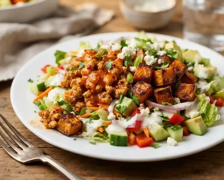 Buffalo Turkey Sweet Potato Salad
