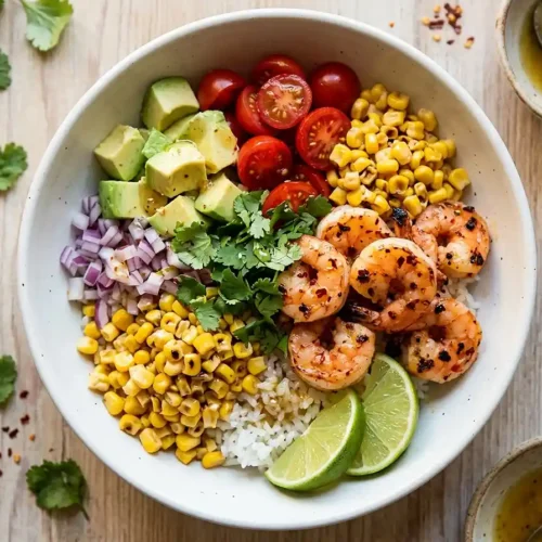 Zesty Chili Lime Shrimp Avocado Bowl 5 Chili Lime Shrimp Avocado Bowl
