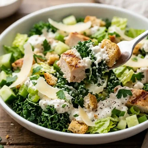Cottage Cheese Caesar Chicken Kale Chop 5 Cottage Cheese Caesar Chicken Kale Chop