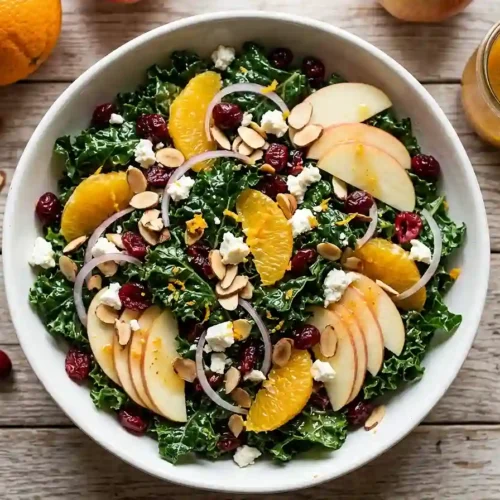 Cranberry Orange Kale Crunch Salad