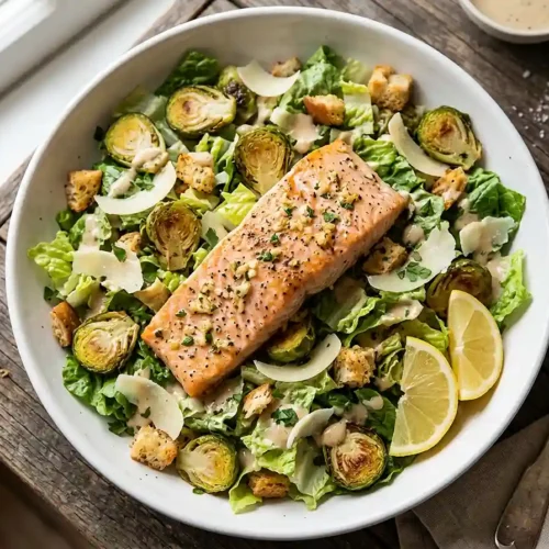Garlic Herb Salmon Brussels Caesar 5 Garlic Herb Salmon Brussels Caesar