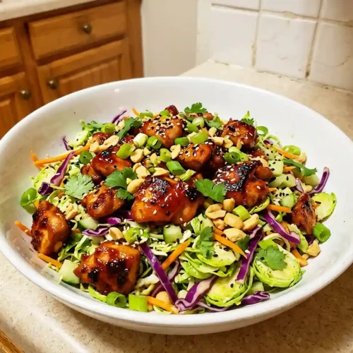 Gochujang Chicken Brussels Chop 5 Gochujang Chicken Brussels Chop