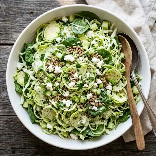Green Goddess Brussels Ribbon Salad 5 Green Goddess Brussels Ribbon Salad