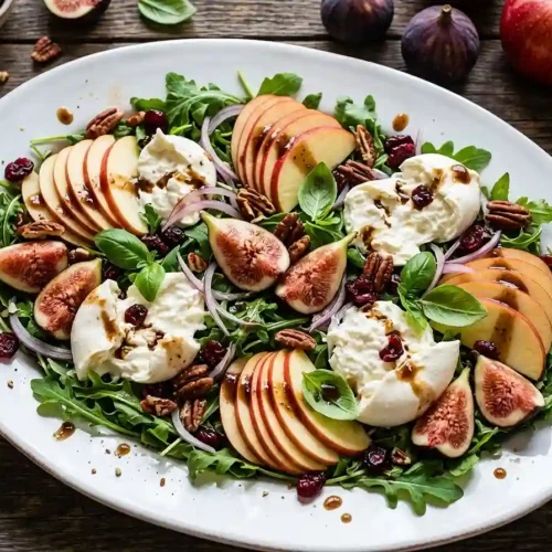 Harvest Fig Apple Burrata Salad