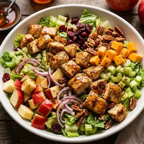 Crunchy Hot Honey Chicken Apple Chop Salad 5 Hot Honey Chicken Apple Chop Salad