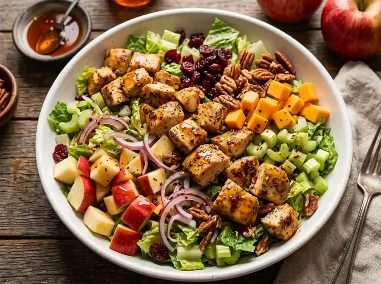 Hot Honey Chicken Apple Chop Salad