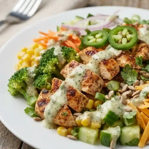 Jalapeno Ranch Chicken Broccoli Salad 5 Jalapeno Ranch Chicken Broccoli Salad