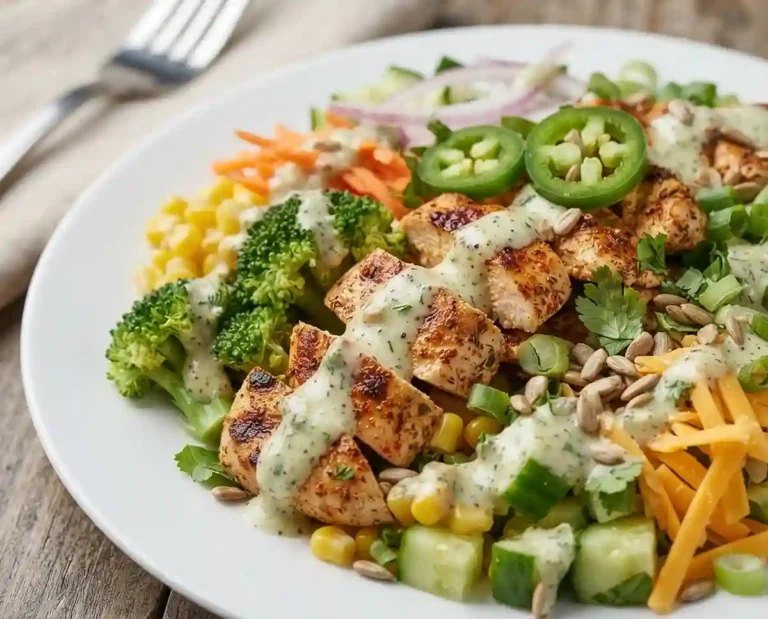 Jalapeno Ranch Chicken Broccoli Salad