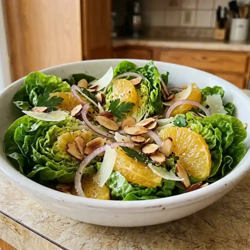 Little Gem Orange Almond Salad 5 Little Gem Orange Almond Salad