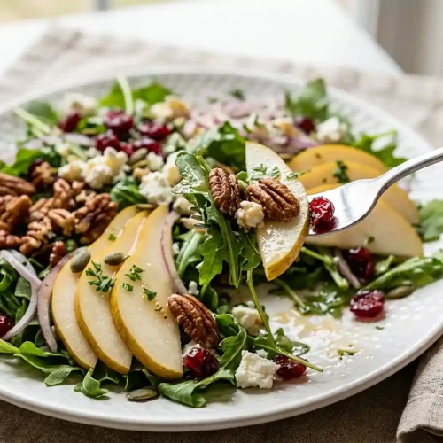 Maple Pear Pecan Crunch Salad 5 Maple Pear Pecan Crunch Salad