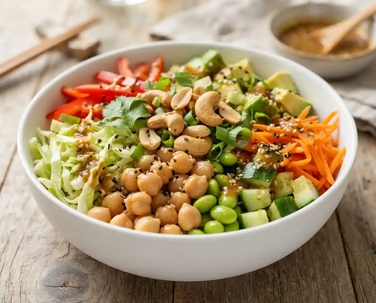 Miso Chickpea Cucumber Crunch Bowl