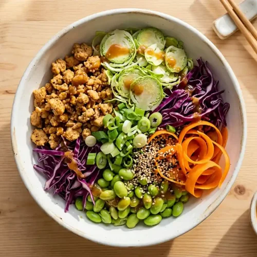 Miso Turkey Brussels Crunch Bowl 5 Miso Turkey Brussels Crunch Bowl