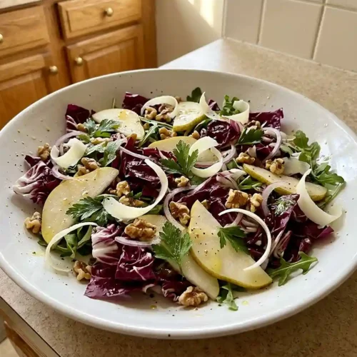 Pear Radicchio Pecorino Salad 5 Pear Radicchio Pecorino Salad