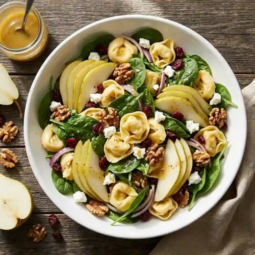 Crunchy Pear Walnut Tortellini Salad 5 Pear Walnut Tortellini Salad