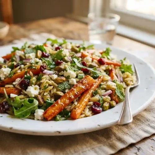 Roasted Carrot Pistachio Orzo Salad 5 Roasted Carrot Pistachio Orzo Salad