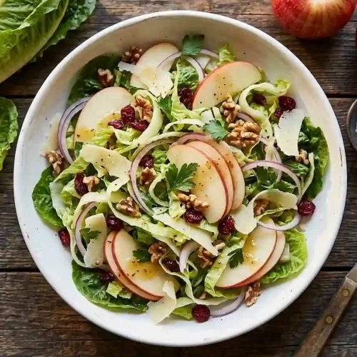 Shaved Romaine Apple Onion Salad 5 Shaved Romaine Apple Onion Salad