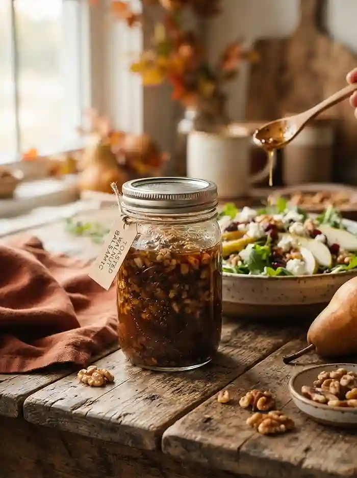 Toasted Walnut Balsamic Dressing 4 make ahead toasted walnut balsamic for weeknight dinner salads
