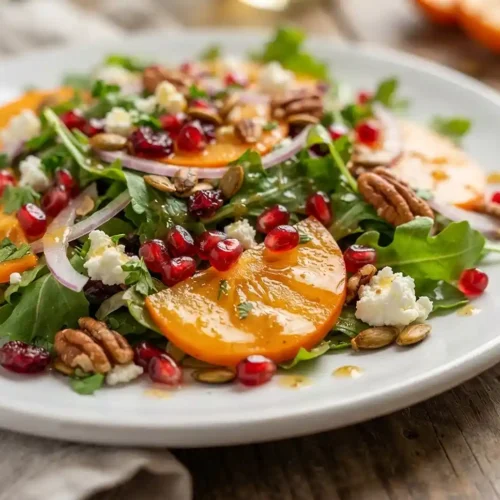 Autumn Persimmon Pecan Salad 5 Vibrant Autumn Persimmon Pecan Salad