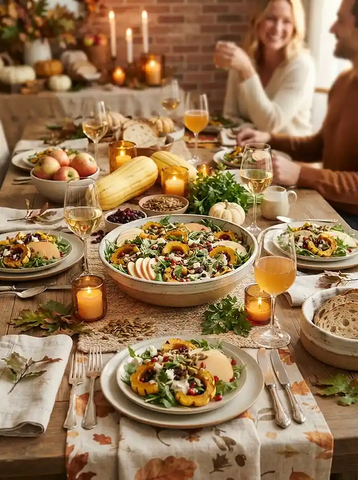 beautiful delicata apple tahini for peak fall entertaining