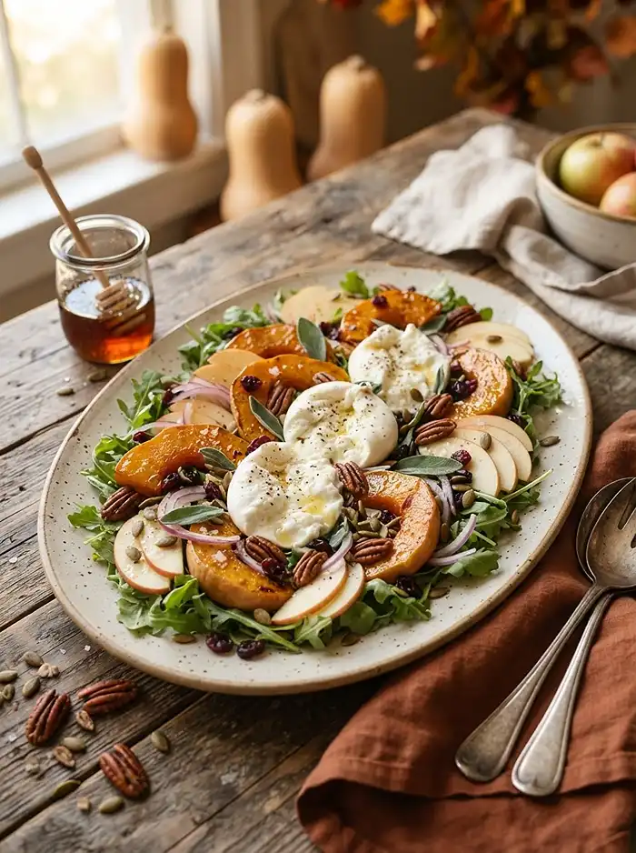beautiful honeynut apple burrata for peak fall entertaining