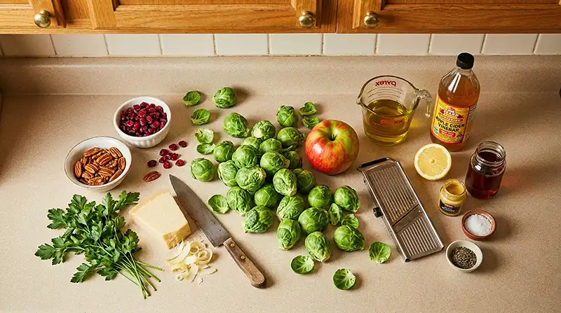 brussels apple salad for fall