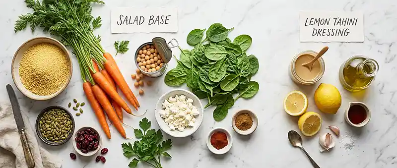 Roasted Carrot Chickpea Couscous Salad 2 carrot chickpea pasta salad idea