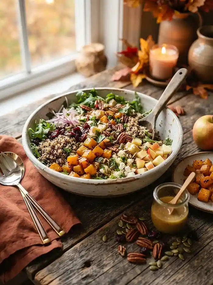 cold autumn quinoa cranberry for picnic and potluck tables