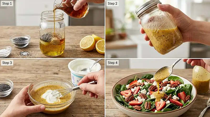 Maple Poppy Seed Dressing 3 creamy flavorful poppy seed for fall lunch salads