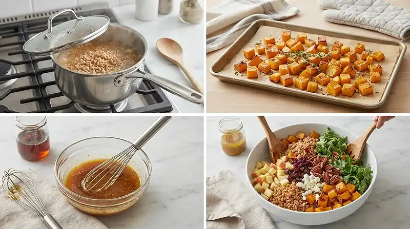 Maple Mustard Farro Harvest Salad 3 crowd pleasing mustard farro for labor day leftovers