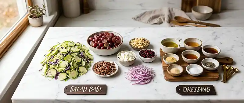 Warm Grape Brussels Sprout Salad 2 easy grape brussels for october lunch parties