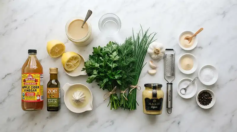 Creamy Herb Tahini Ranch 2 easy homemade herb tahini for everyday salad bowls
